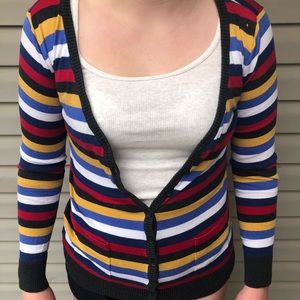 Forever 21 Button-up Striped Cardigan/Sweater
